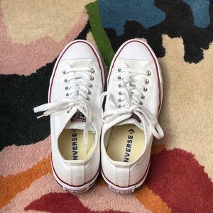 White low top Converse